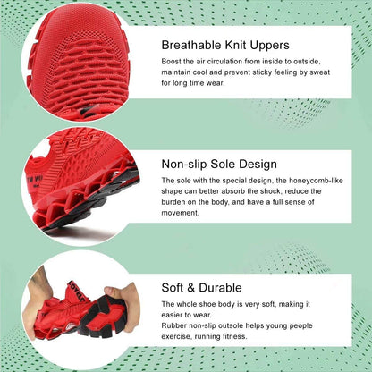 Womens Walking Shoes Fashion Running Tennis Blade Sneakers Mesh Breathable Athletic Sport Gym