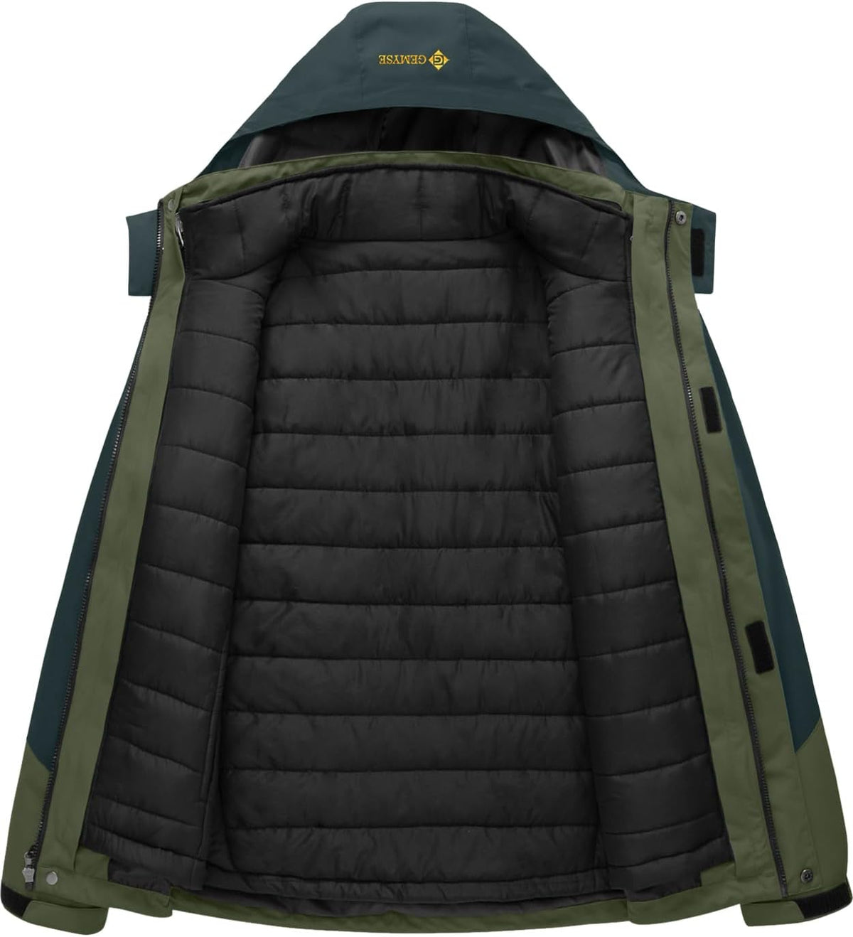 Men'S Winter Coat 3-In-1 Ski Snow Jacket with Puffer Liner