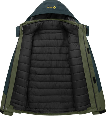 Men'S Winter Coat 3-In-1 Ski Snow Jacket with Puffer Liner